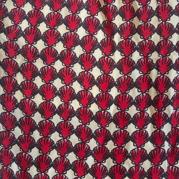 Geometric shell pattern silk pants - Picture 2 of 3